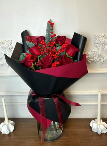 Зимний этюд от интернет-магазина цветов в 