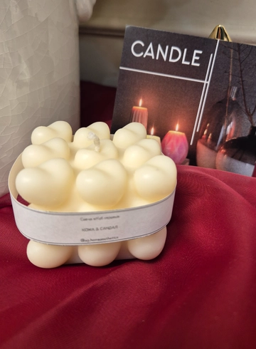 Свеча из 100% соевого воска &laquo;Куб сердец&raquo; от интернет-магазина цветов в 