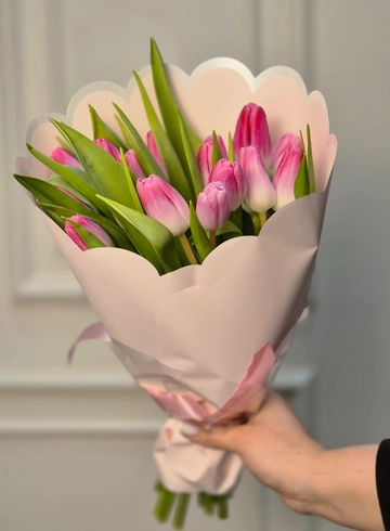 Нежный тюльпановый букет от интернет-магазина цветов в 