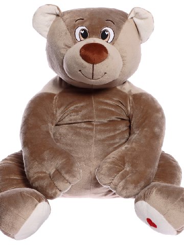 Медведь Лари серо-бежевый от интернет-магазина цветов в 