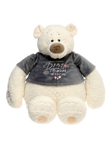 Медведь Тато в графитовой футболке от интернет-магазина цветов в 